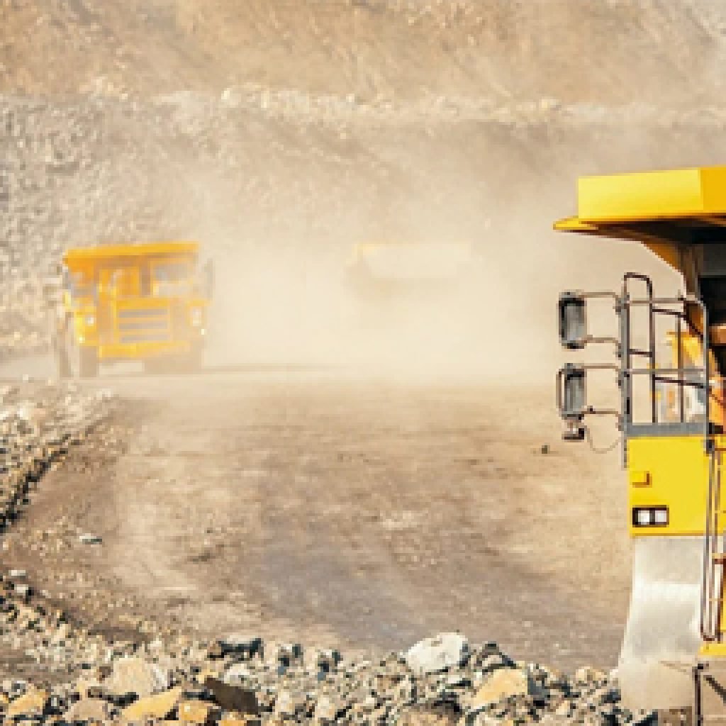 Loadscan mining production banner showing precision volumetric scanning to improve mine productivity